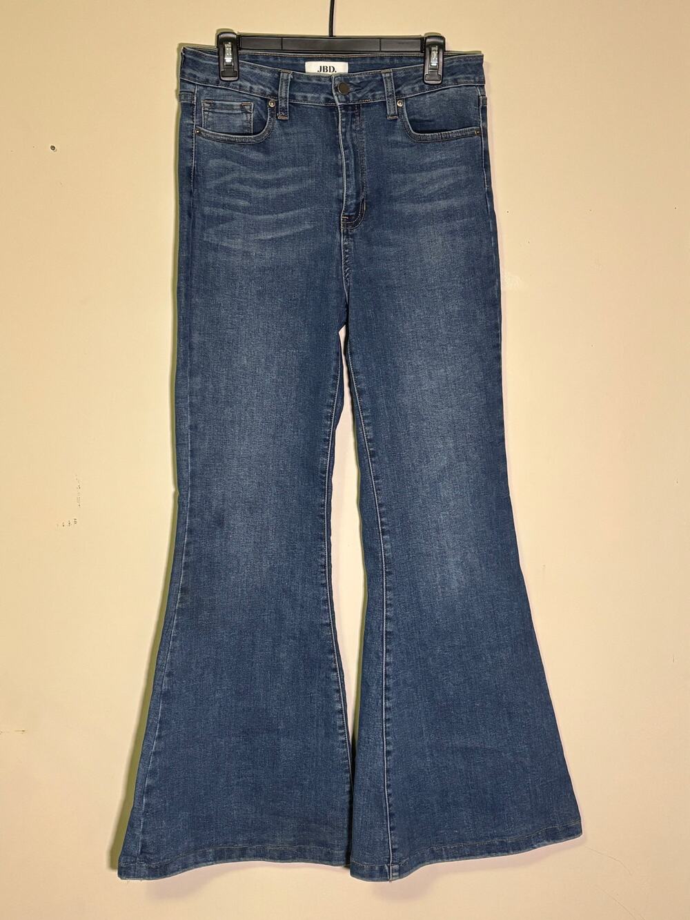 Just Black Denim JBD DP492 High Rise Super Flare Bell Bottom Jeans Size 30 EUC